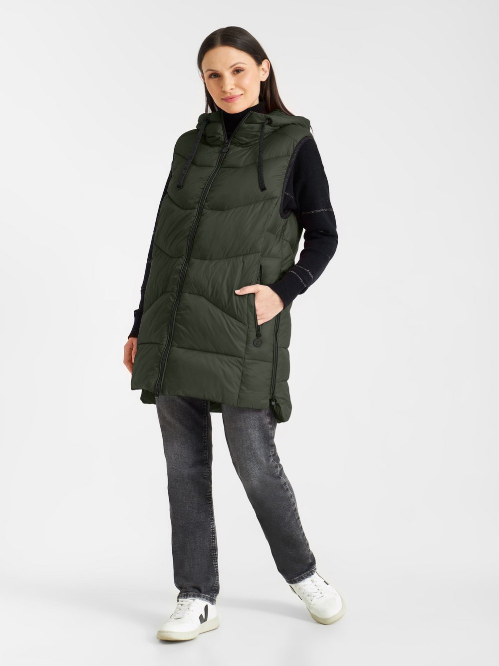 Frieda & Freddies Longweste Damen grün, 40