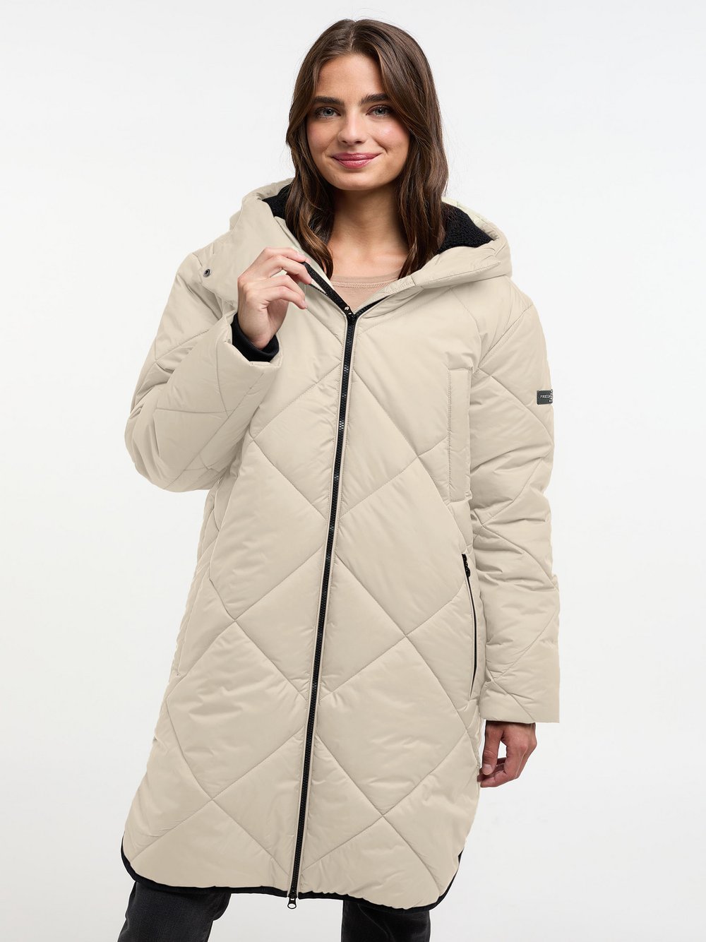 Frieda & Freddies Mantel Damen beige, 42