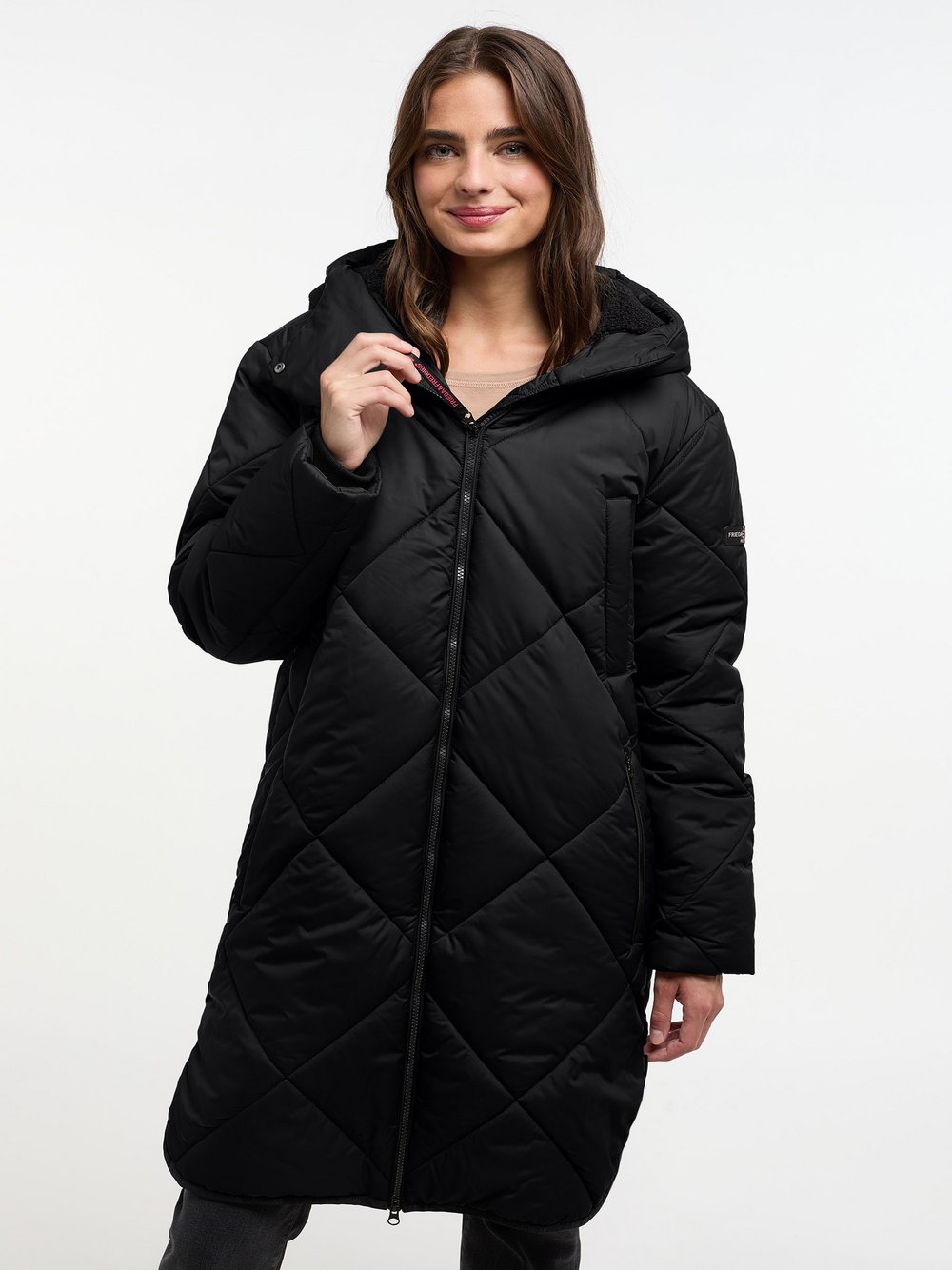Thumbnail - Frieda & Freddies Mantel Damen schwarz, 34