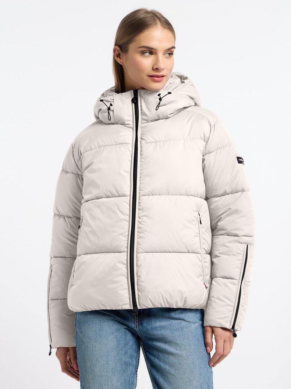 Frieda & Freddies Winterjacke Damen Polyamid weiß, 36