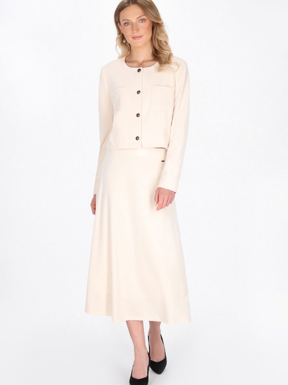 Dreimaster Blazer Damen Baumwolle weiß, L