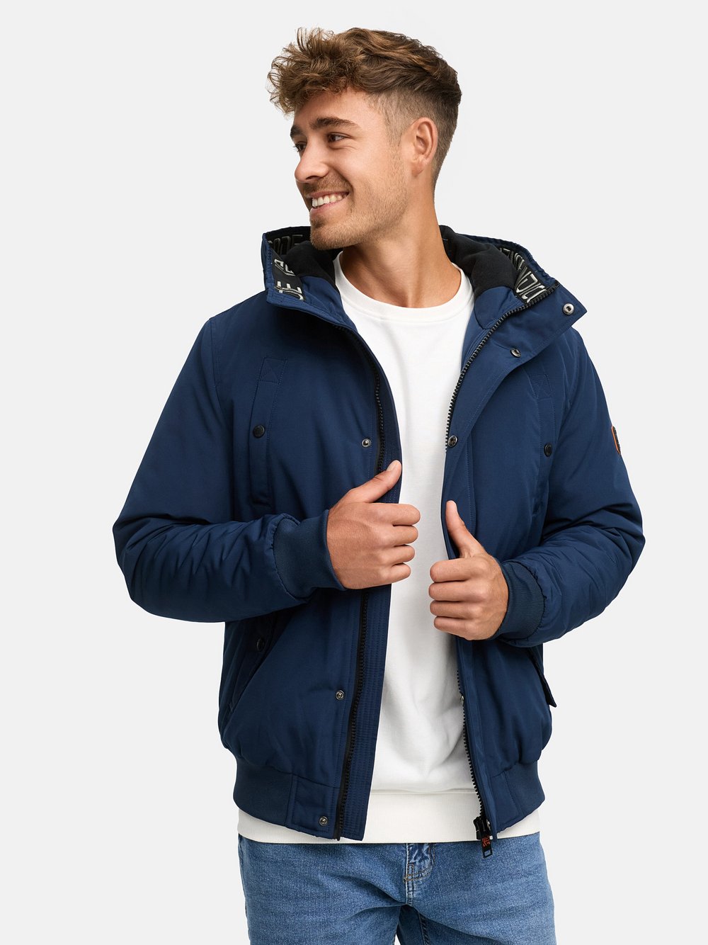 Thumbnail - Indicode Winterjacke Herren blau, XL