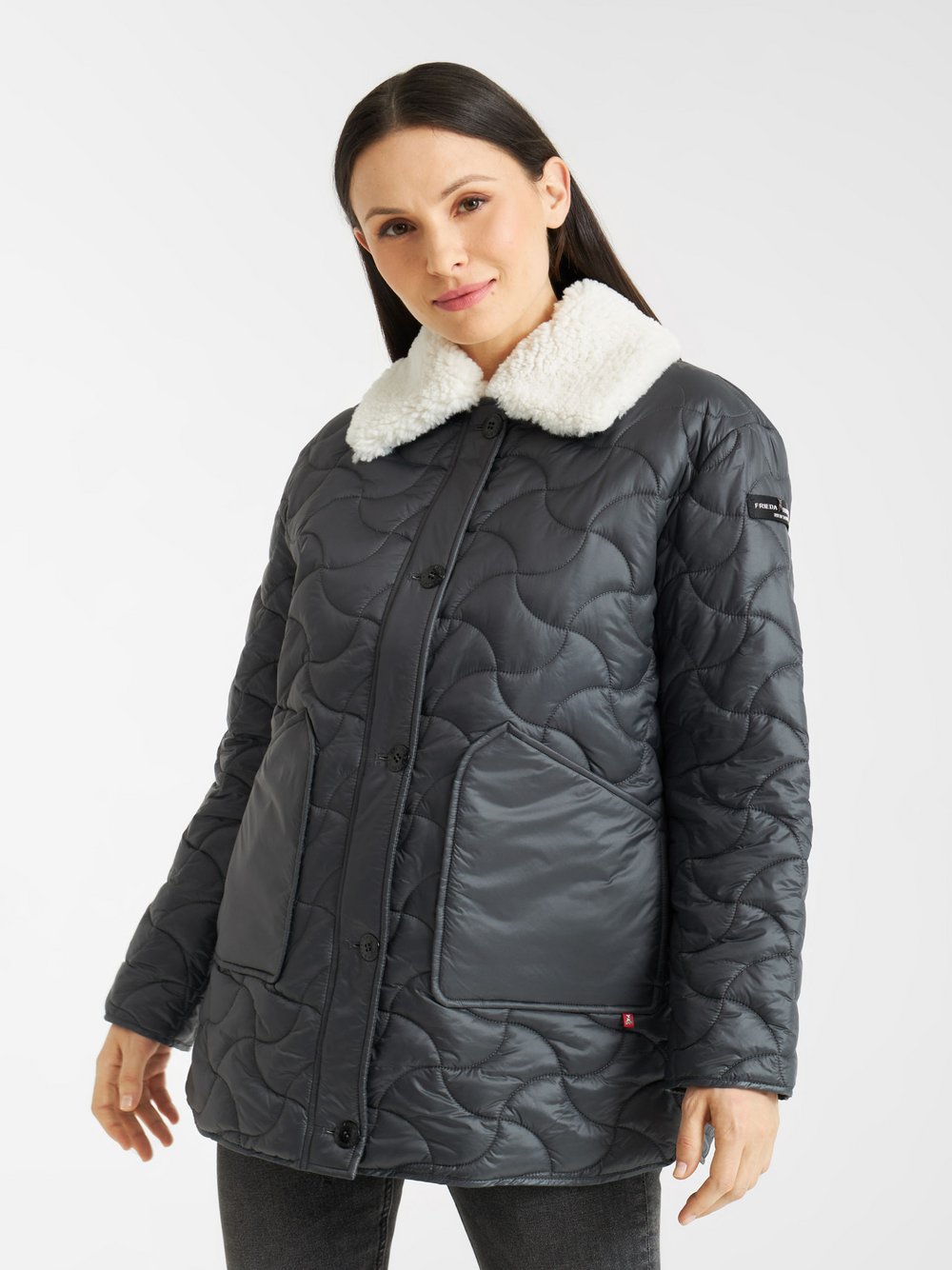 Frieda & Freddies Steppjacke Damen grau, 36