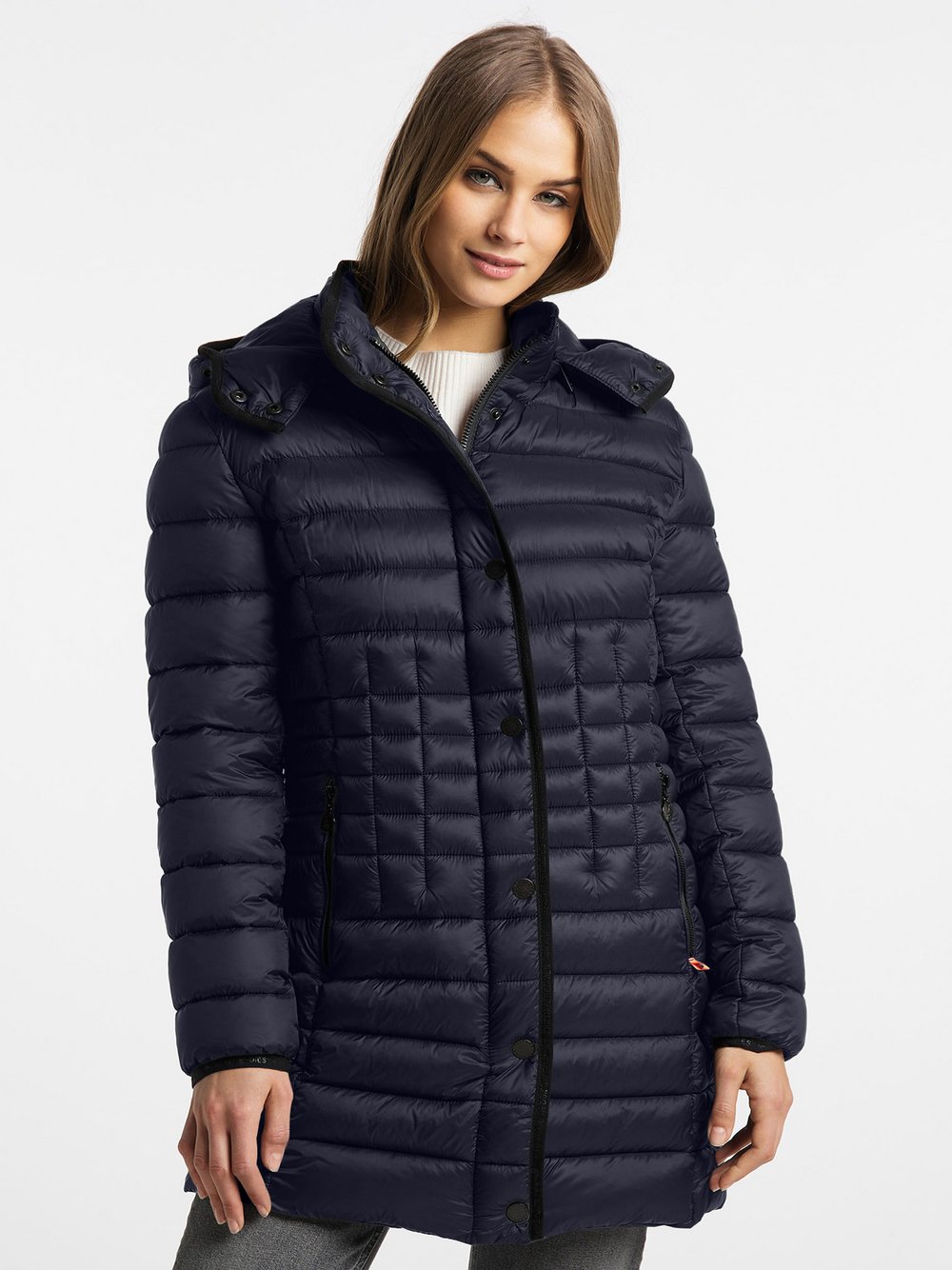 Thumbnail - Frieda & Freddies Steppjacke Damen blau, 38