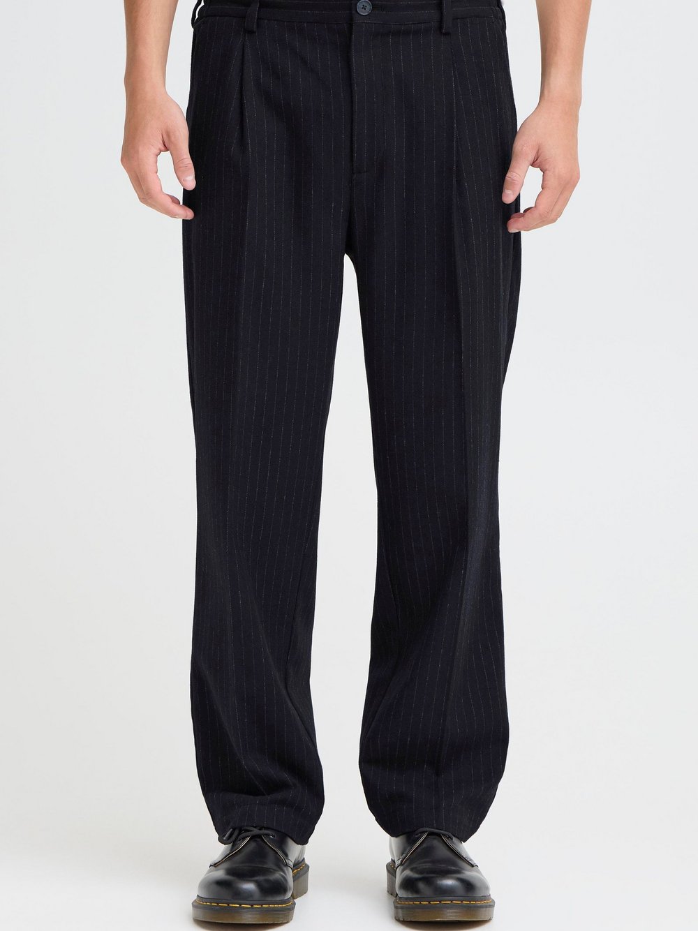 CASUAL FRIDAY Anzughose Herren blau gestreift, 31-34