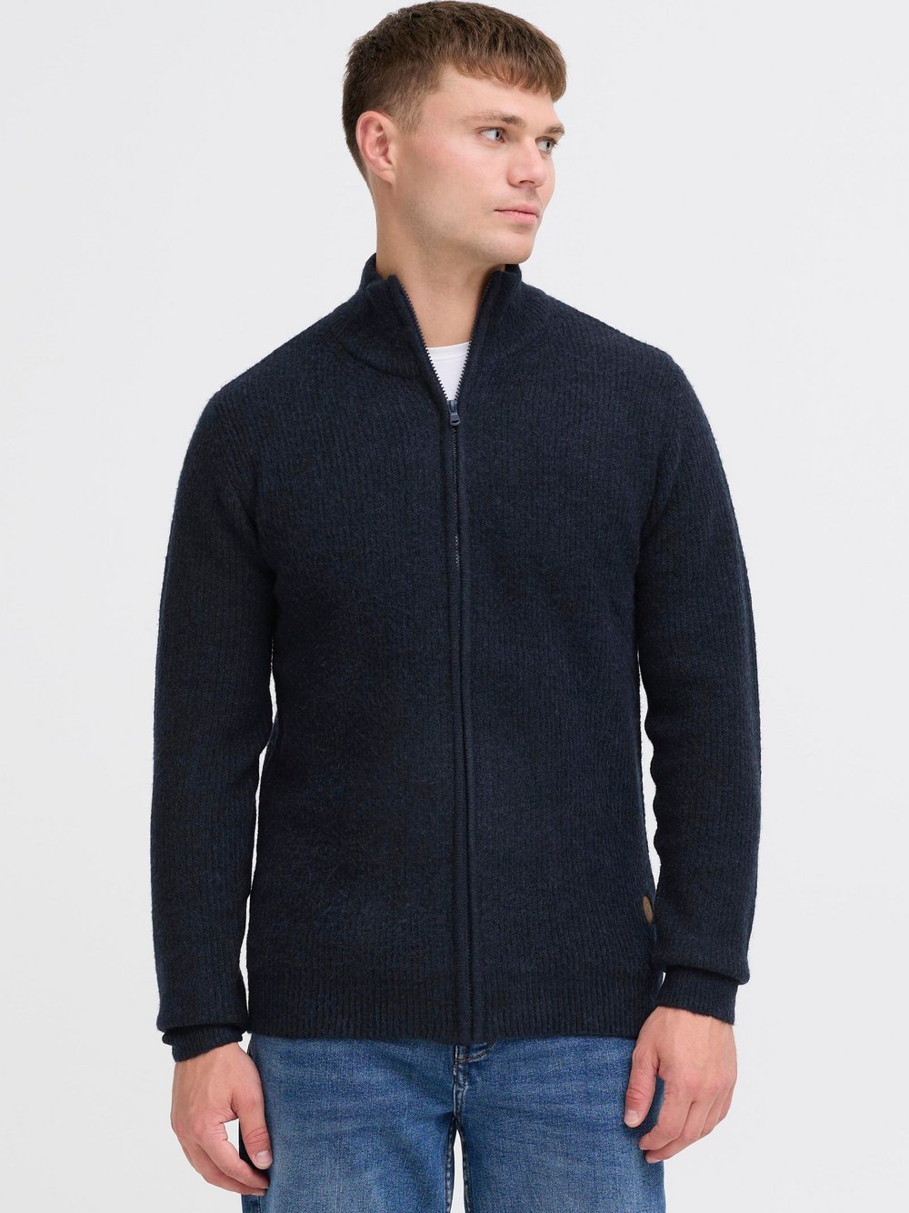 Indicode Trainingsjacke Herren blau meliert, M