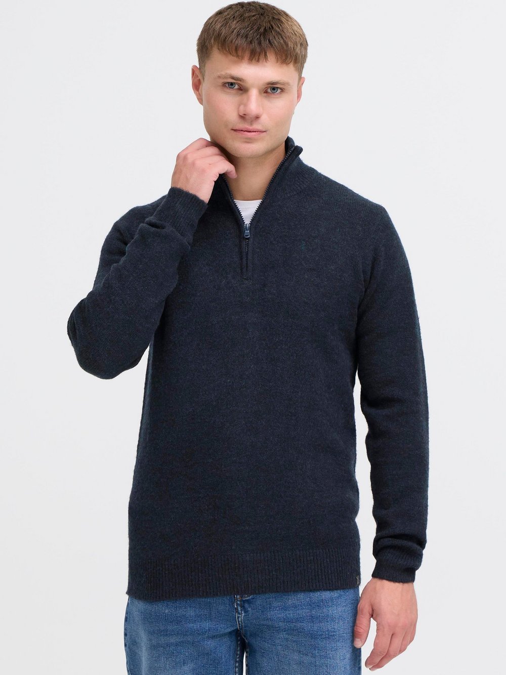 Indicode Troyer Herren blau meliert, XL