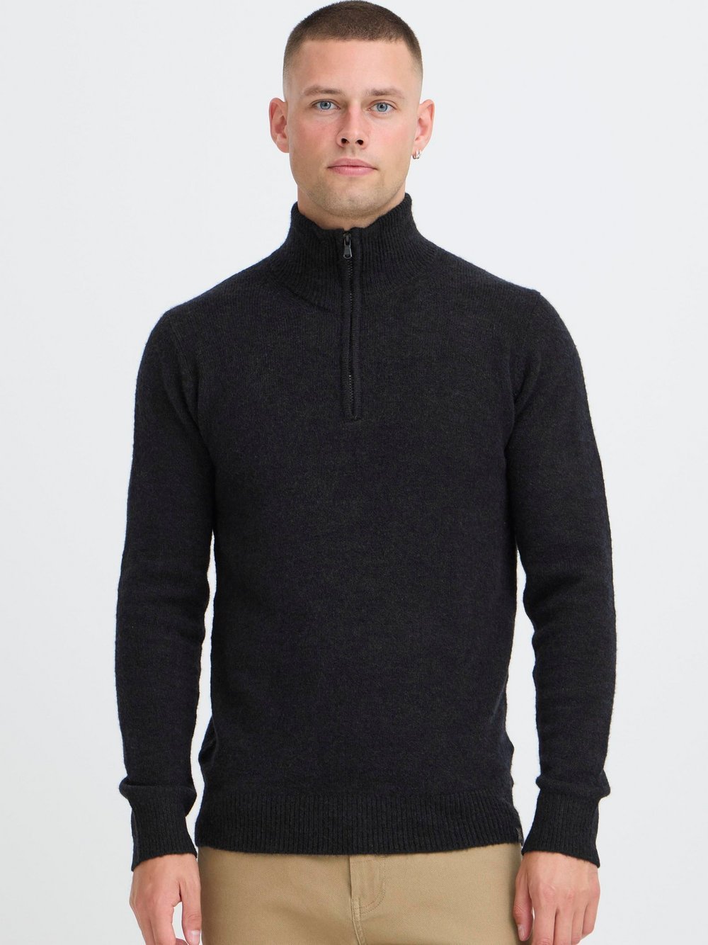 Indicode Troyer Herren schwarz meliert, L