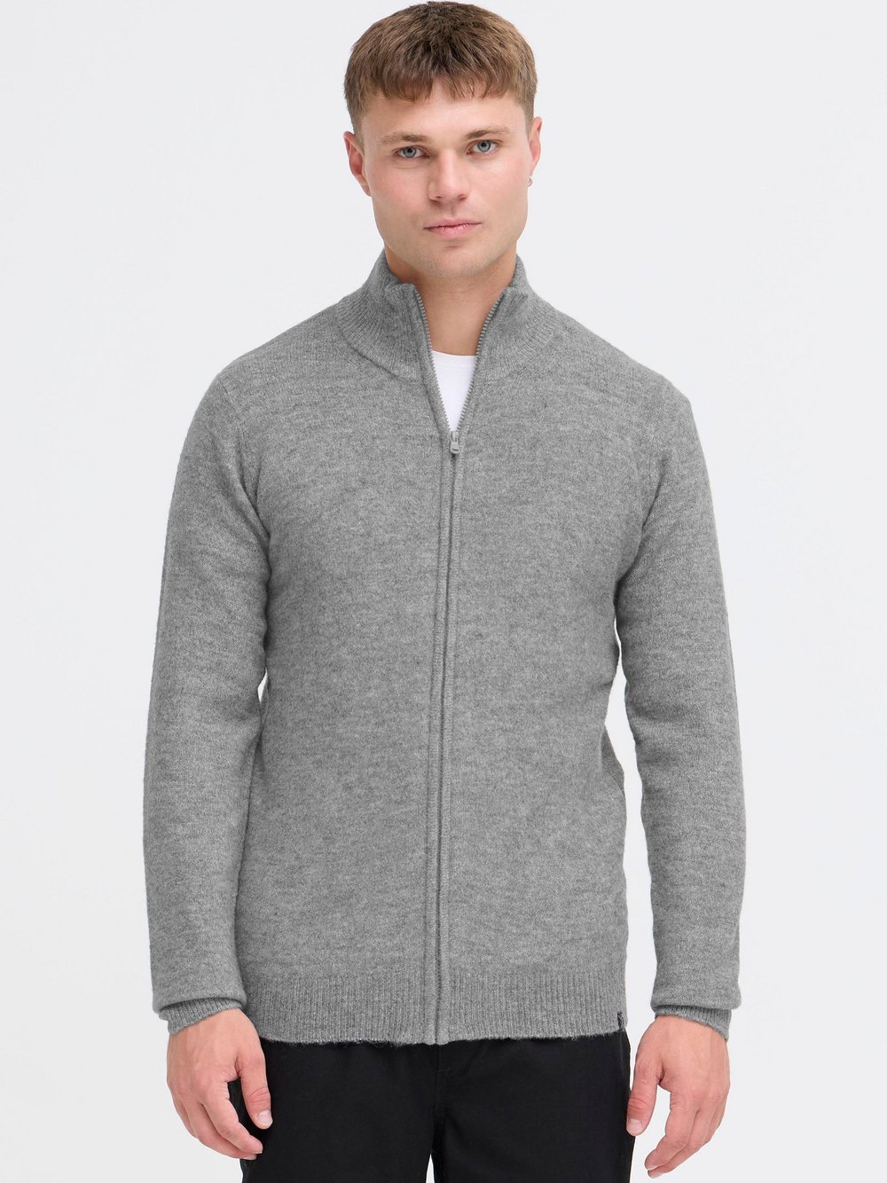 Thumbnail - Indicode Trainingsjacke Herren grau meliert, S