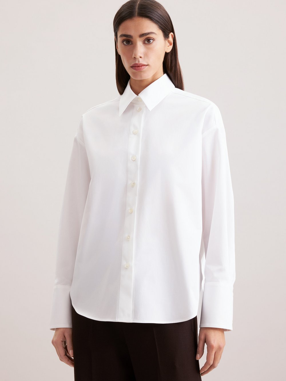 Seidensticker Longbluse Damen Baumwolle weiß, 40