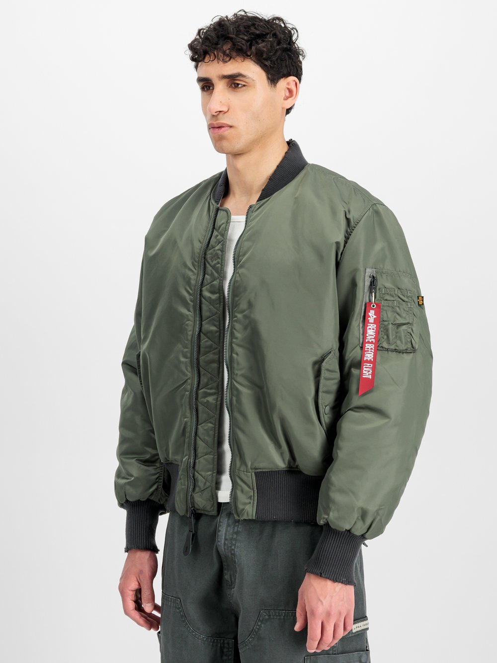 Alpha Industries Bomberjacke Herren grau, XXXL