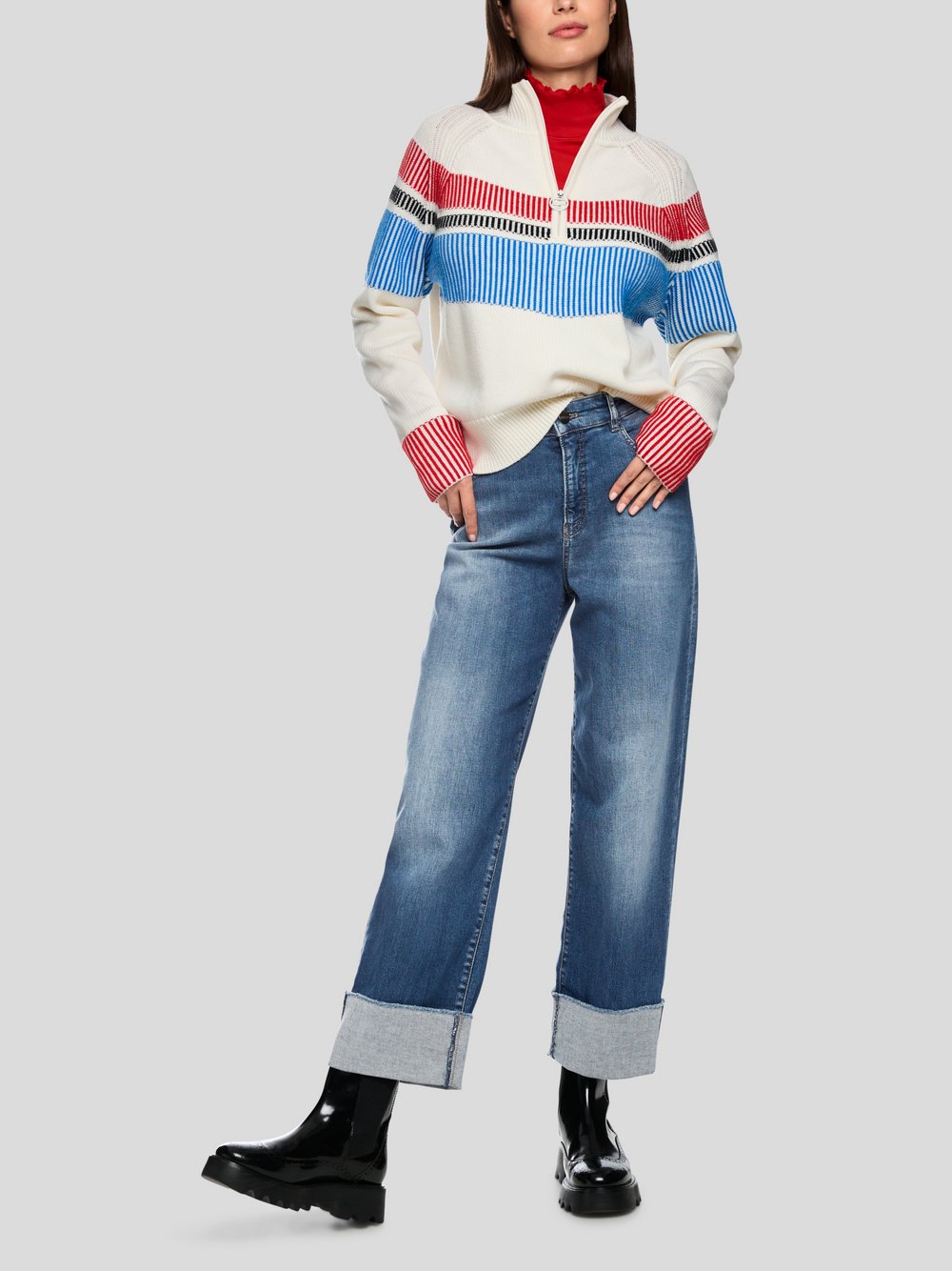 Marc Cain Jeans Damen Baumwolle blau, 34