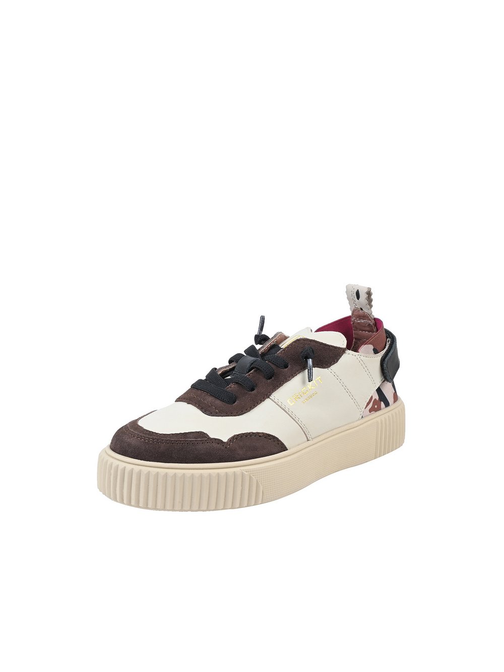 Thumbnail - Crickit Sneaker Damen Leder braun bedruckt, 40
