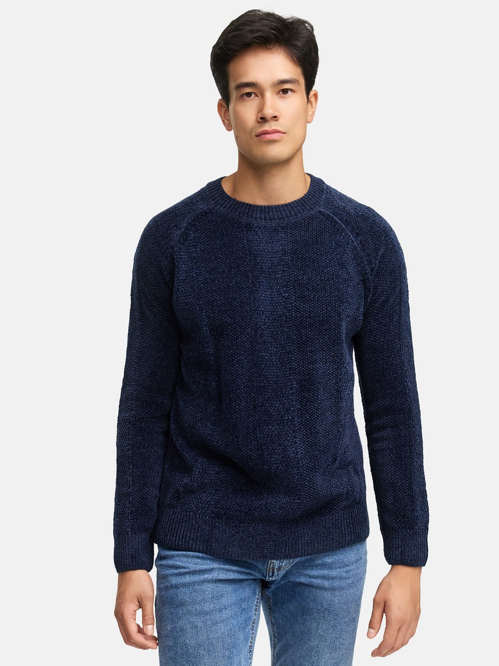 Thumbnail - Indicode Strickpullover Herren blau, XXL