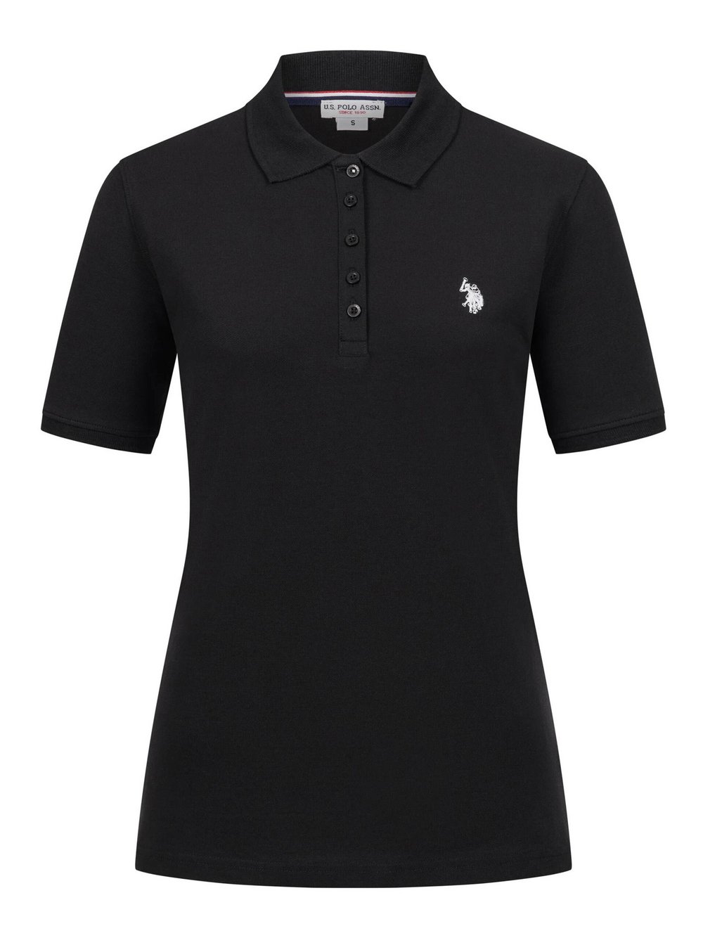 U.S. Polo Assn. Poloshirts  Damen Baumwolle schwarz, M