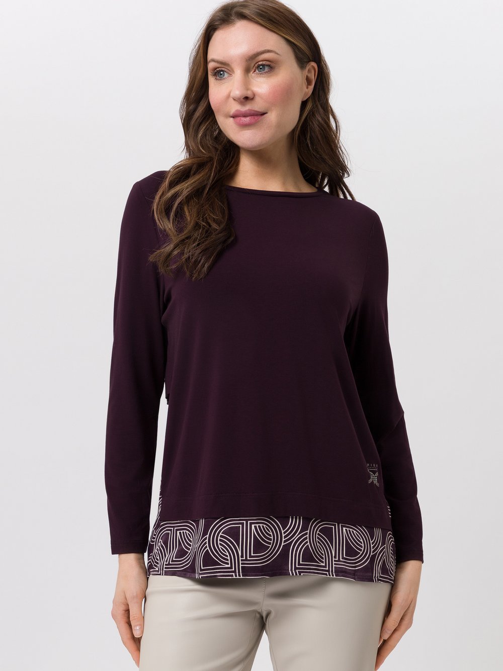 TUZZI Shirt Damen Viskose mehrfarbig bedruckt, 36