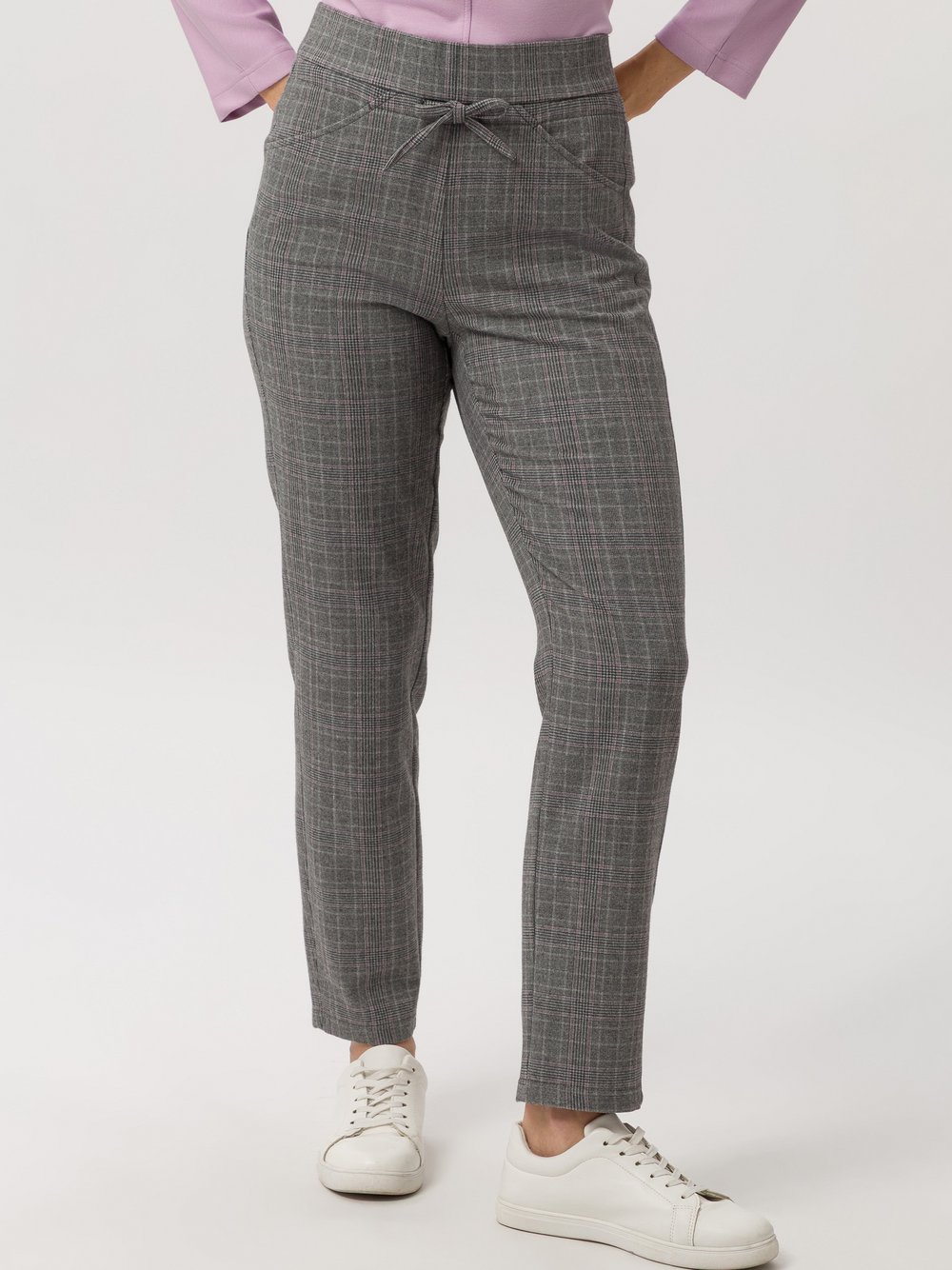 Frank Walder Hose Damen Viskose mehrfarbig gemustert, 42