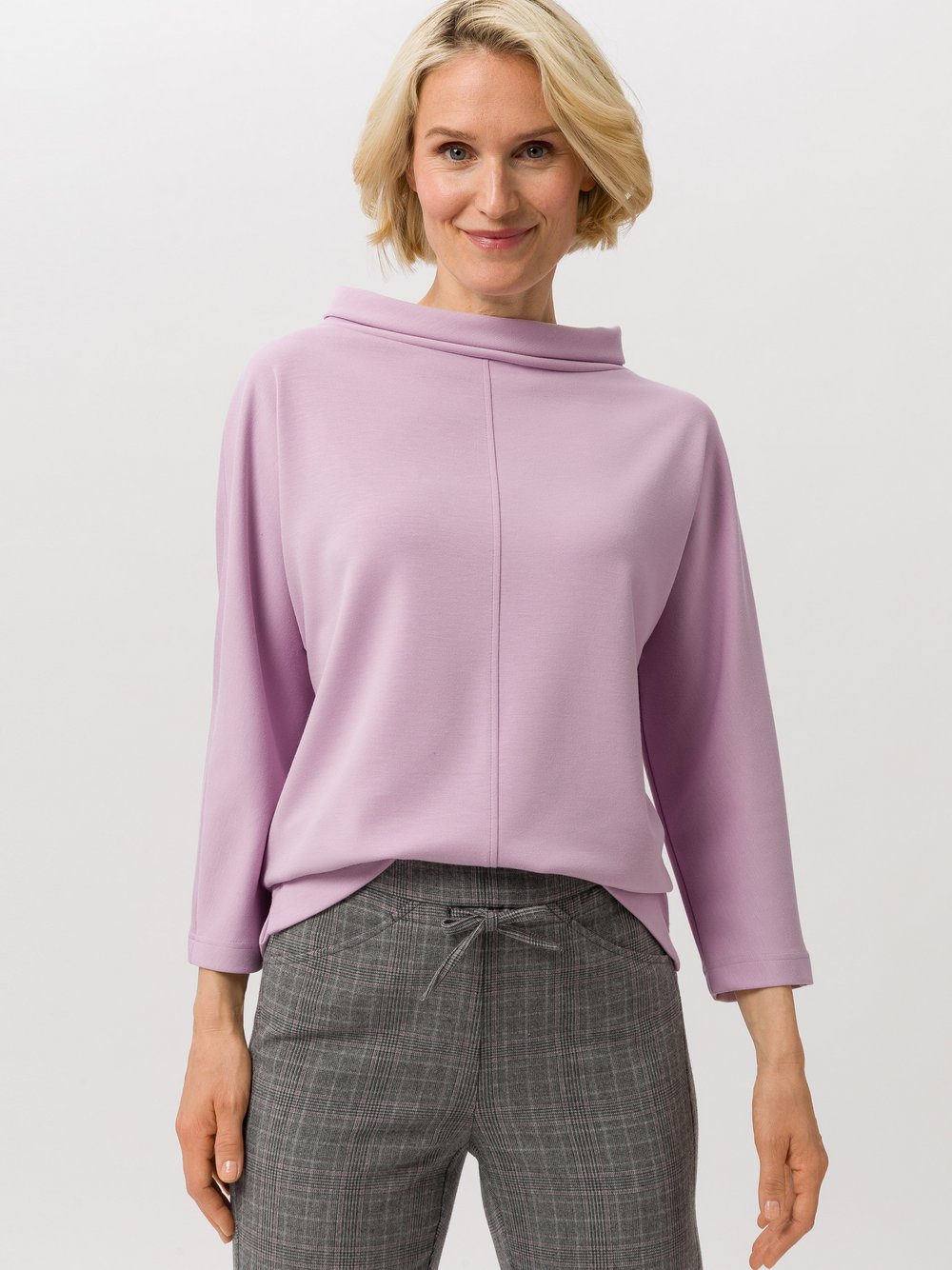 Frank Walder Sweatshirt Damen Modal lila, 42