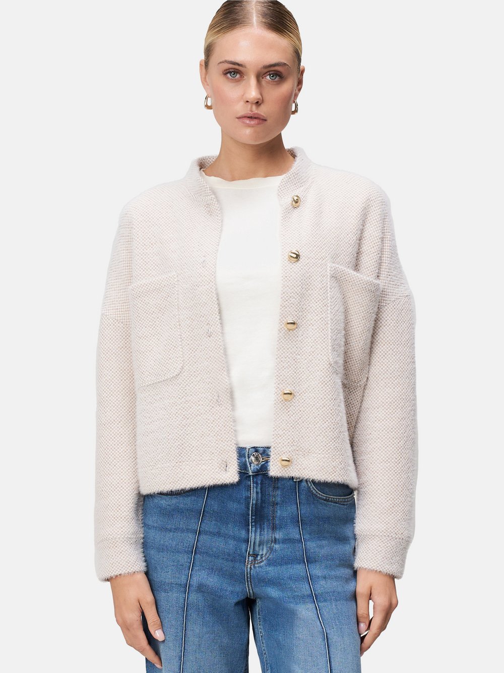 zero Sweatblazer Damen beige, 40