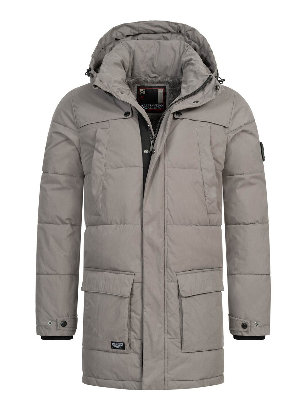 Alessandro Salvarini Winterjacke  Herren Baumwolle grau, S
