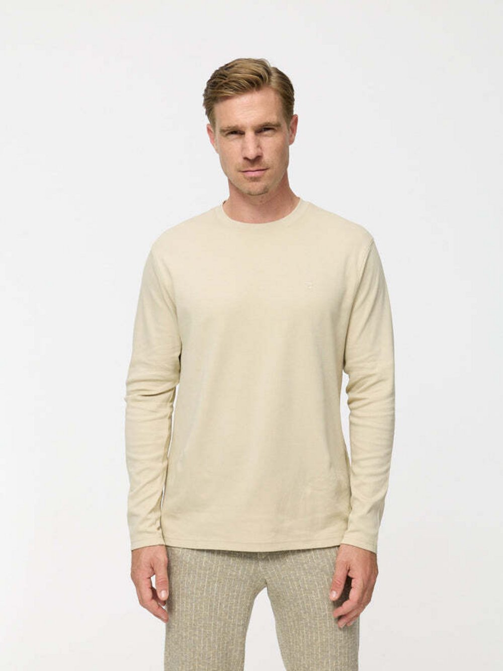 Zuitable Langarmshirt -DiOwen Herren Jersey beige, L