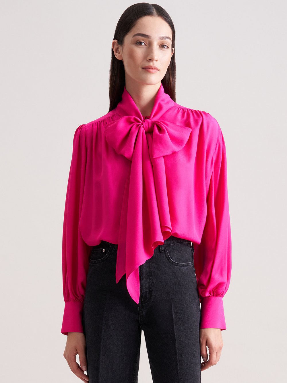 Seidensticker Schluppenbluse Damen Viskose pink, 44