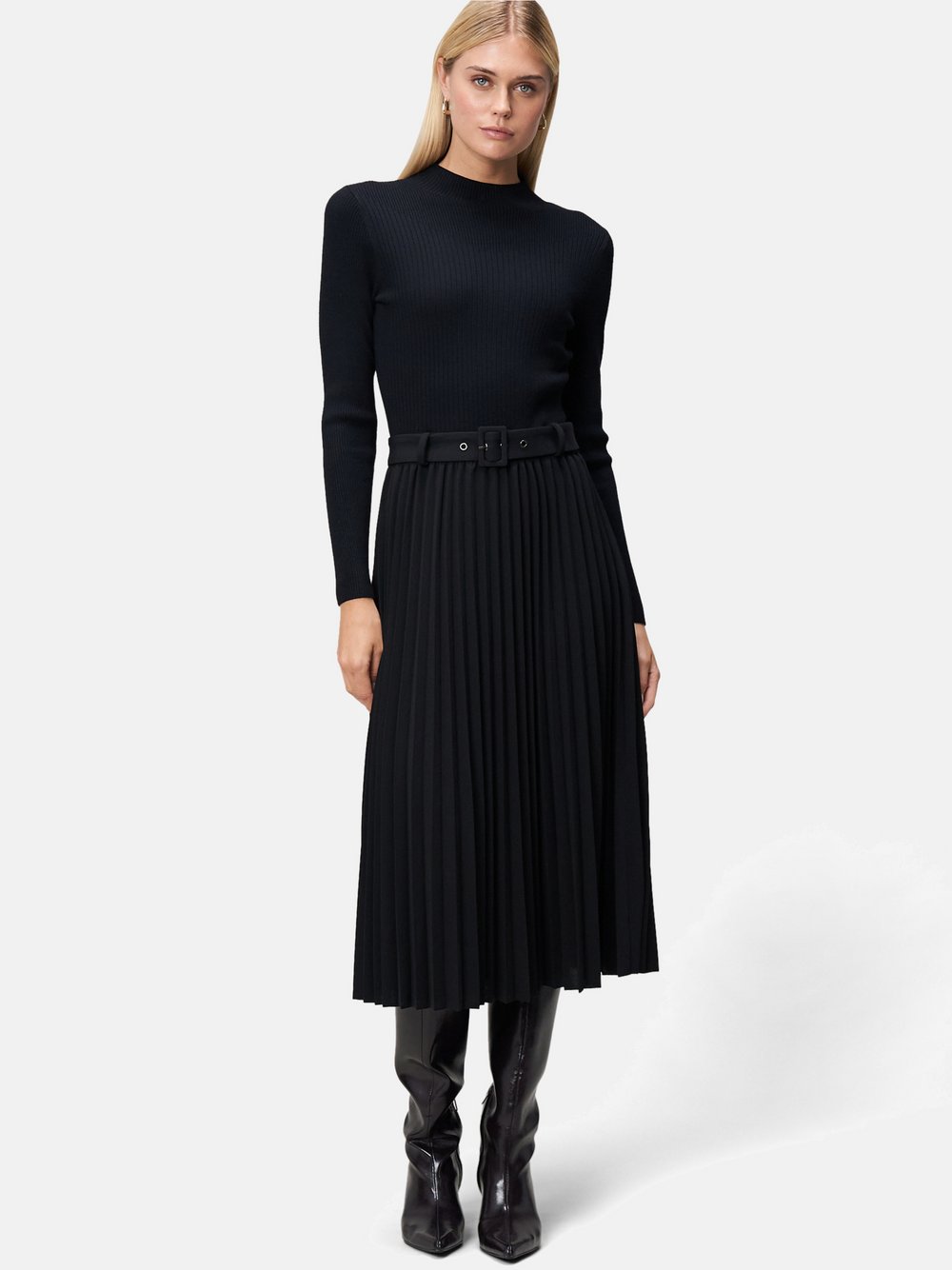 zero Strickkleid Damen Viskose schwarz, 34