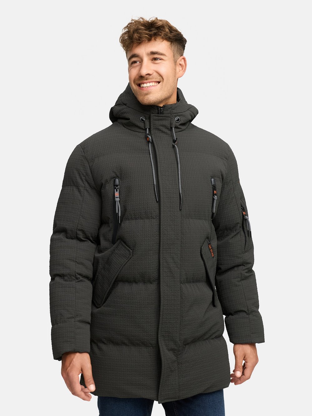 Indicode Winterjacke Herren grau, XXL