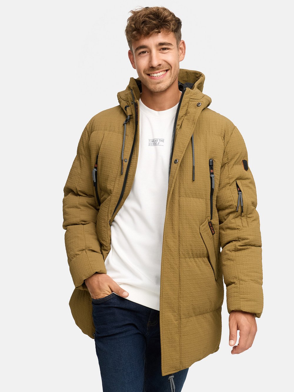 Thumbnail - Indicode Winterjacke Herren grün, S