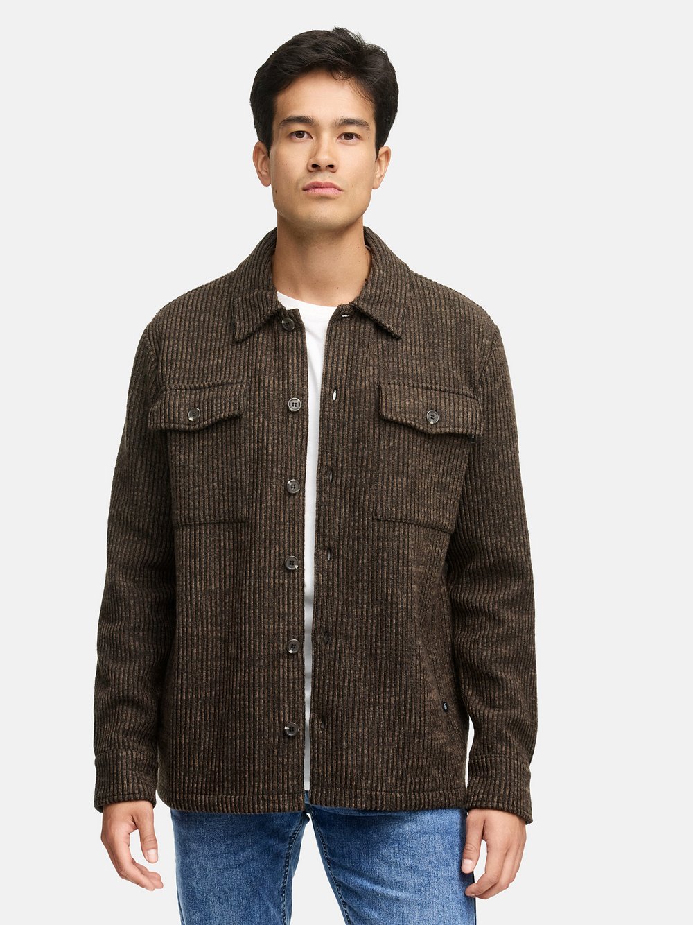 Thumbnail - Indicode Hemd Herren Regular Fit braun strukturiert, XL