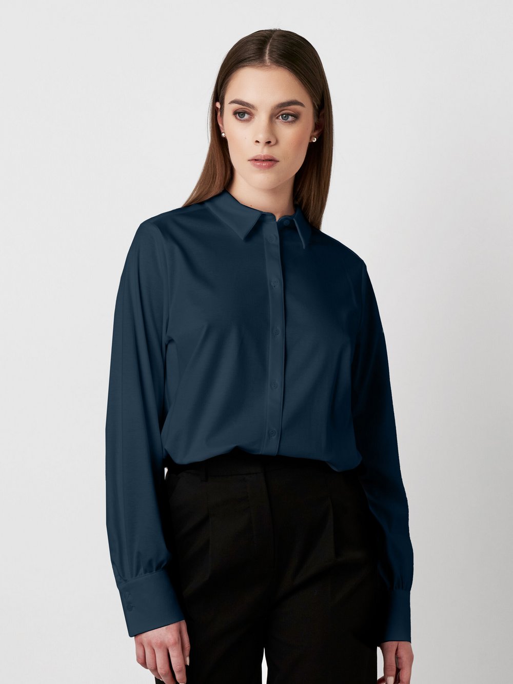 DESOTO Bluse Damen Baumwolle blau, 34