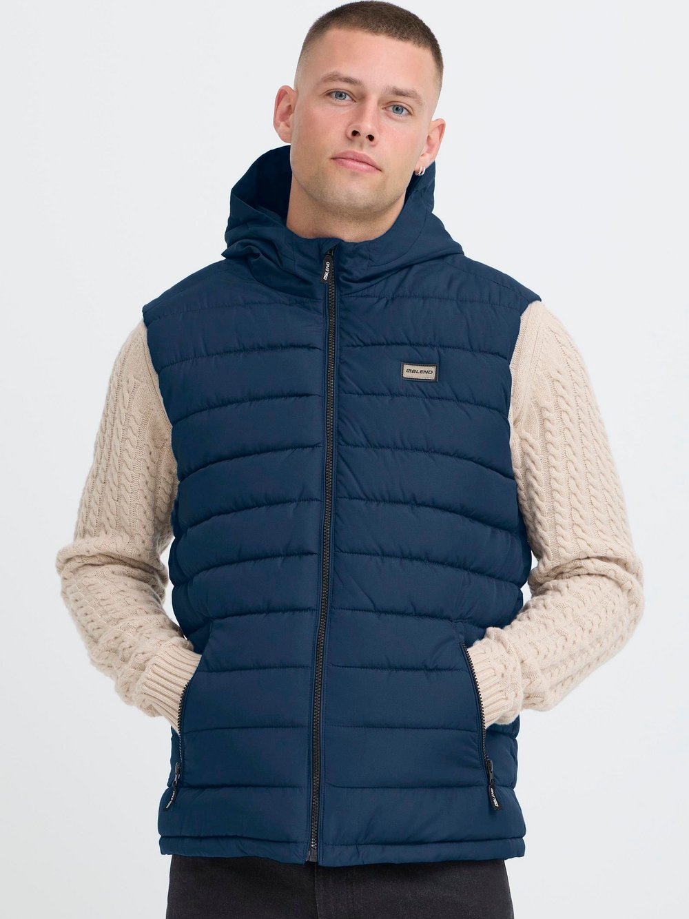 Thumbnail - BLEND Steppweste Herren blau, XXXL