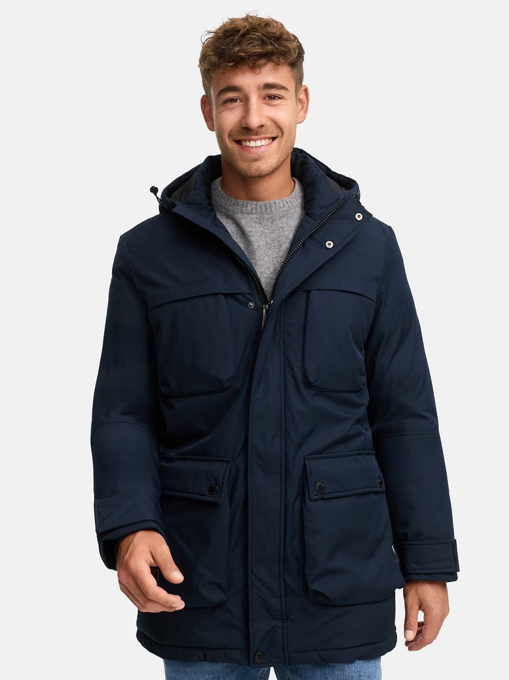 Thumbnail - Indicode Parka Herren blau, M