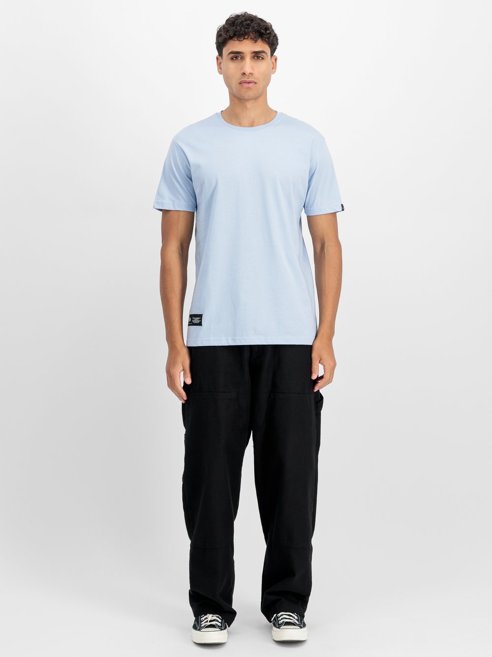 Thumbnail - Alpha Industries T-Shirt Herren Baumwolle blau bedruckt, XXXL