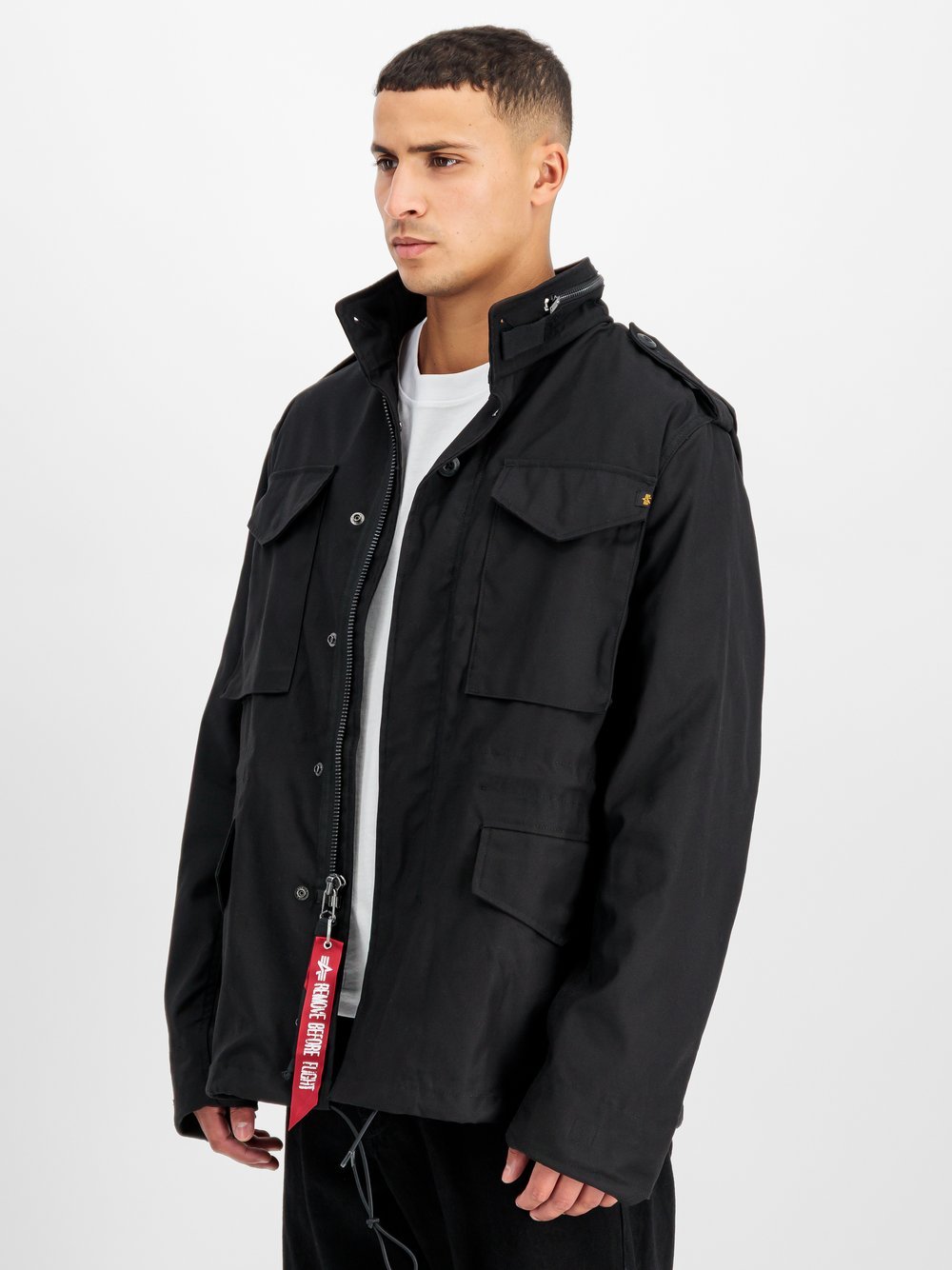 Alpha Industries Feldjacke Herren Baumwolle schwarz, XXXL