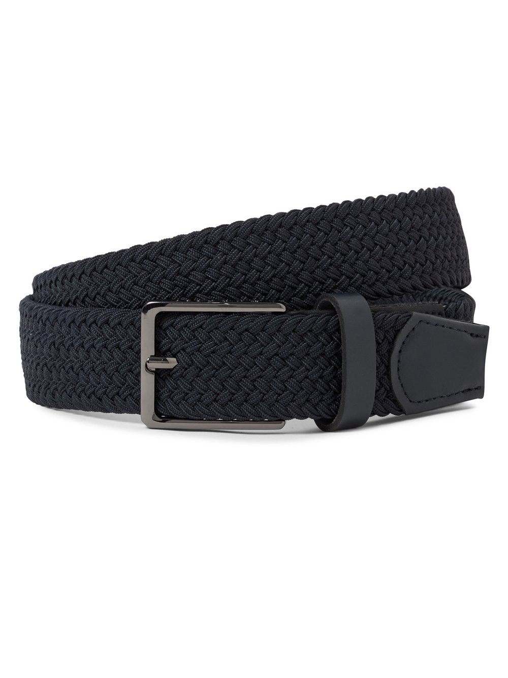 Bugatti Gürtel Herren schwarz strukturiert, 120