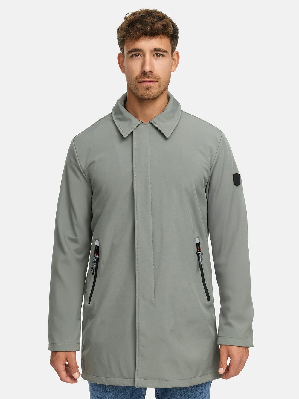 Indicode Mantel Herren grau, XXL