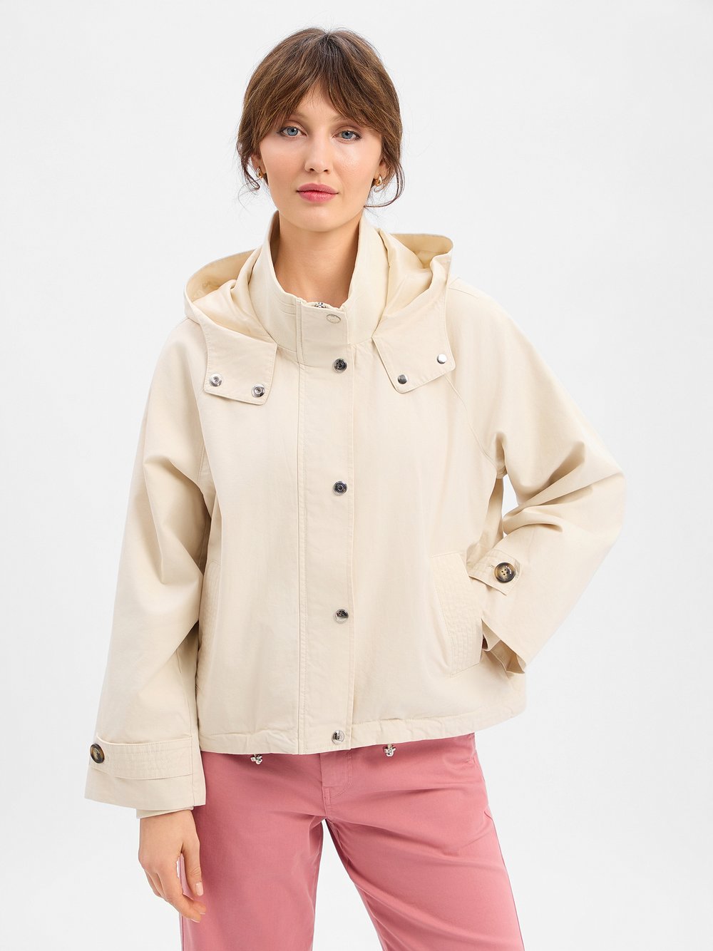 s.Oliver Jacke Damen Baumwolle beige, L