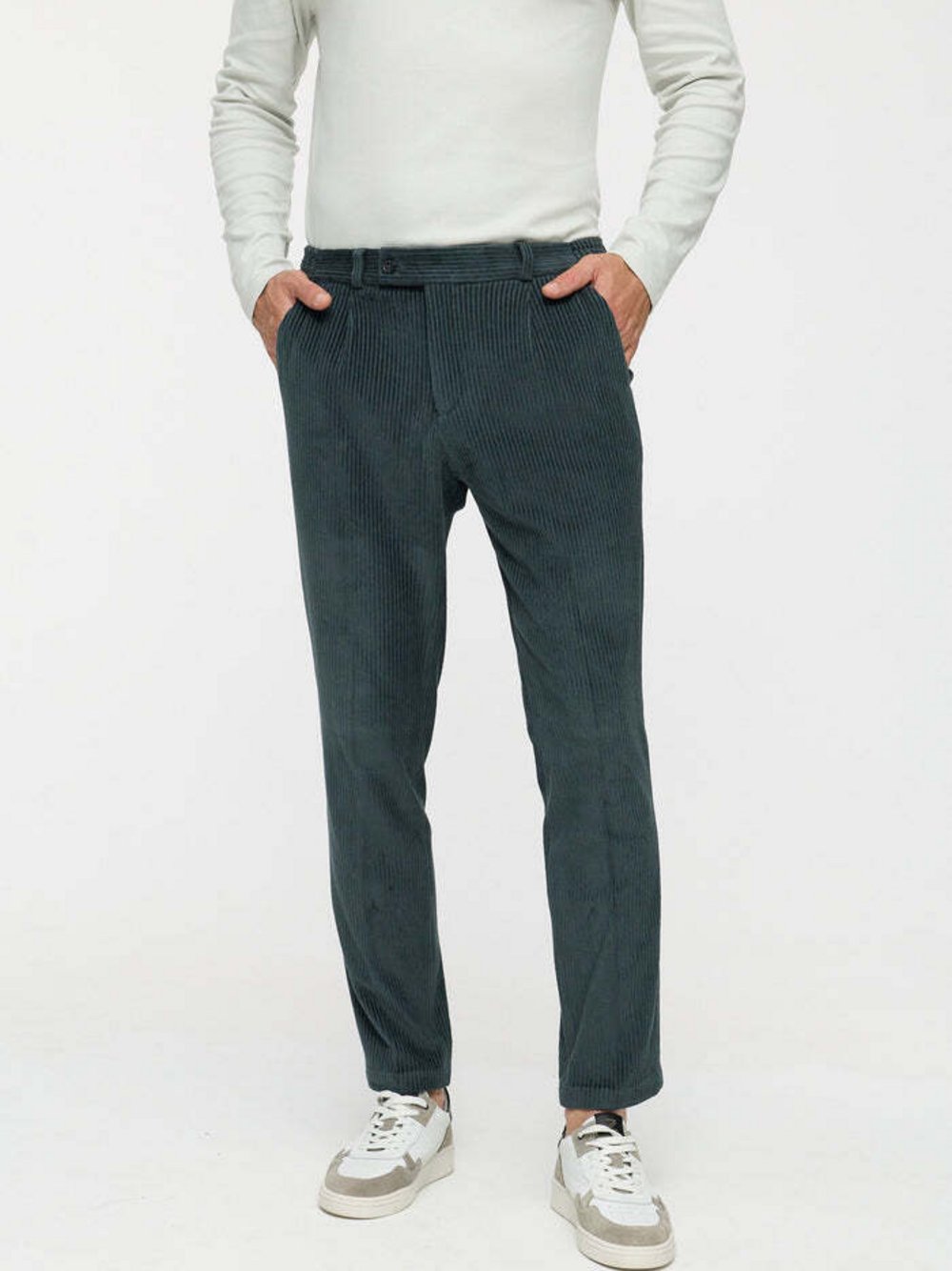 Zuitable Baukasten-Hose -DiCliffer-SE Herren Jersey grau gestreift, 48