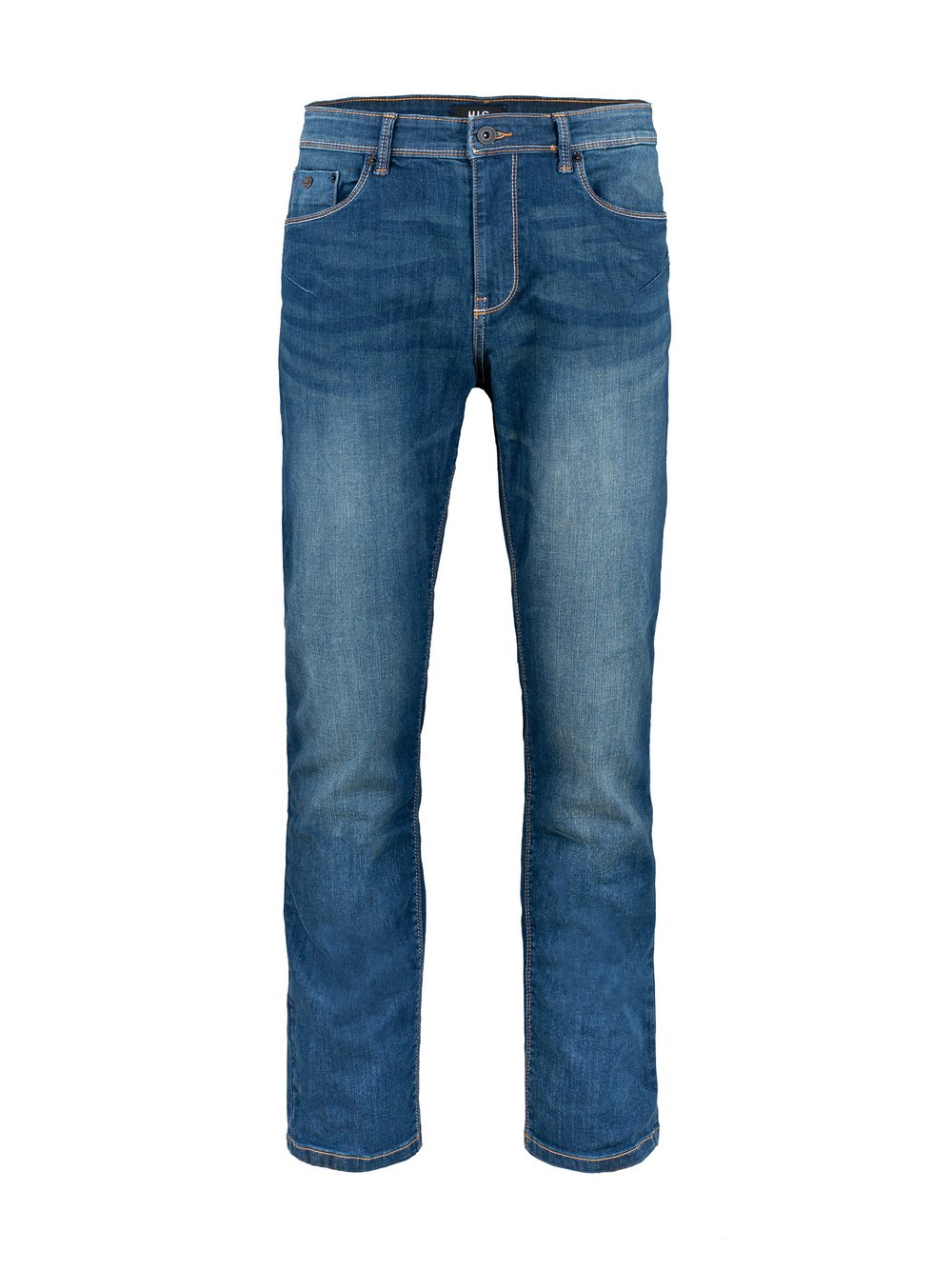 HIS Regular-fit Jeans Herren Baumwolle blau, 34-36