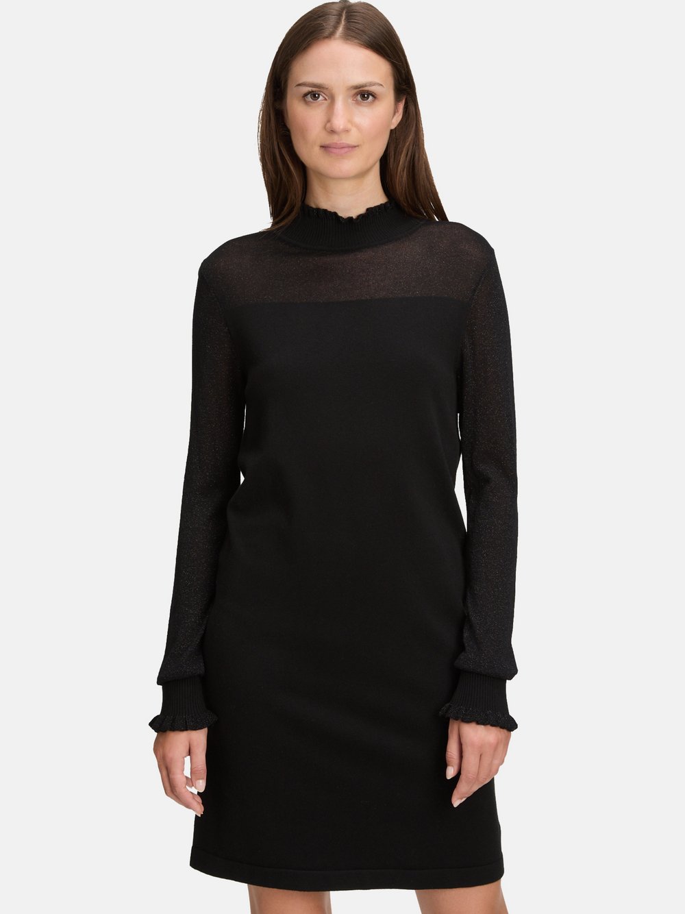 Betty & Co Strickkleid Damen Baumwolle schwarz, 44