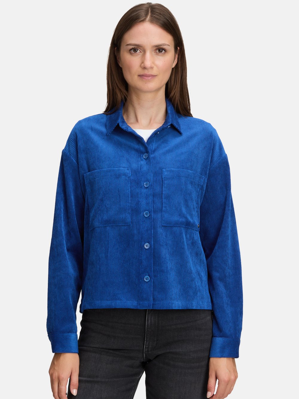 Betty & Co Overshirt Damen blau, 36