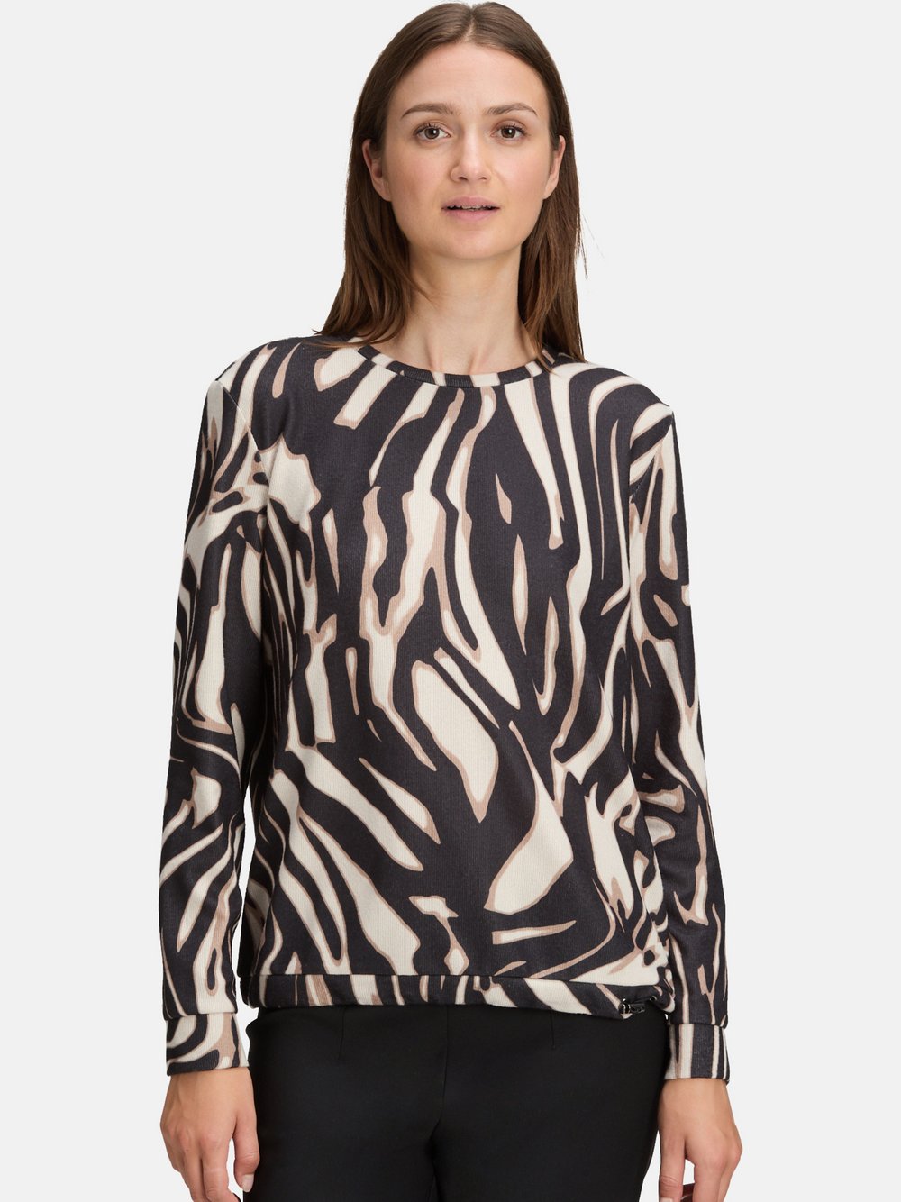 Betty & Co Casual-Shirt Damen beige gemustert, 46