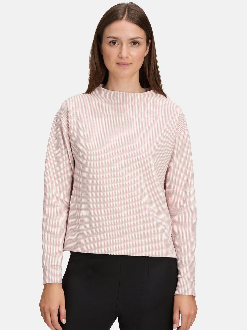 Betty & Co Sweatshirt Damen rosa gemustert, 36