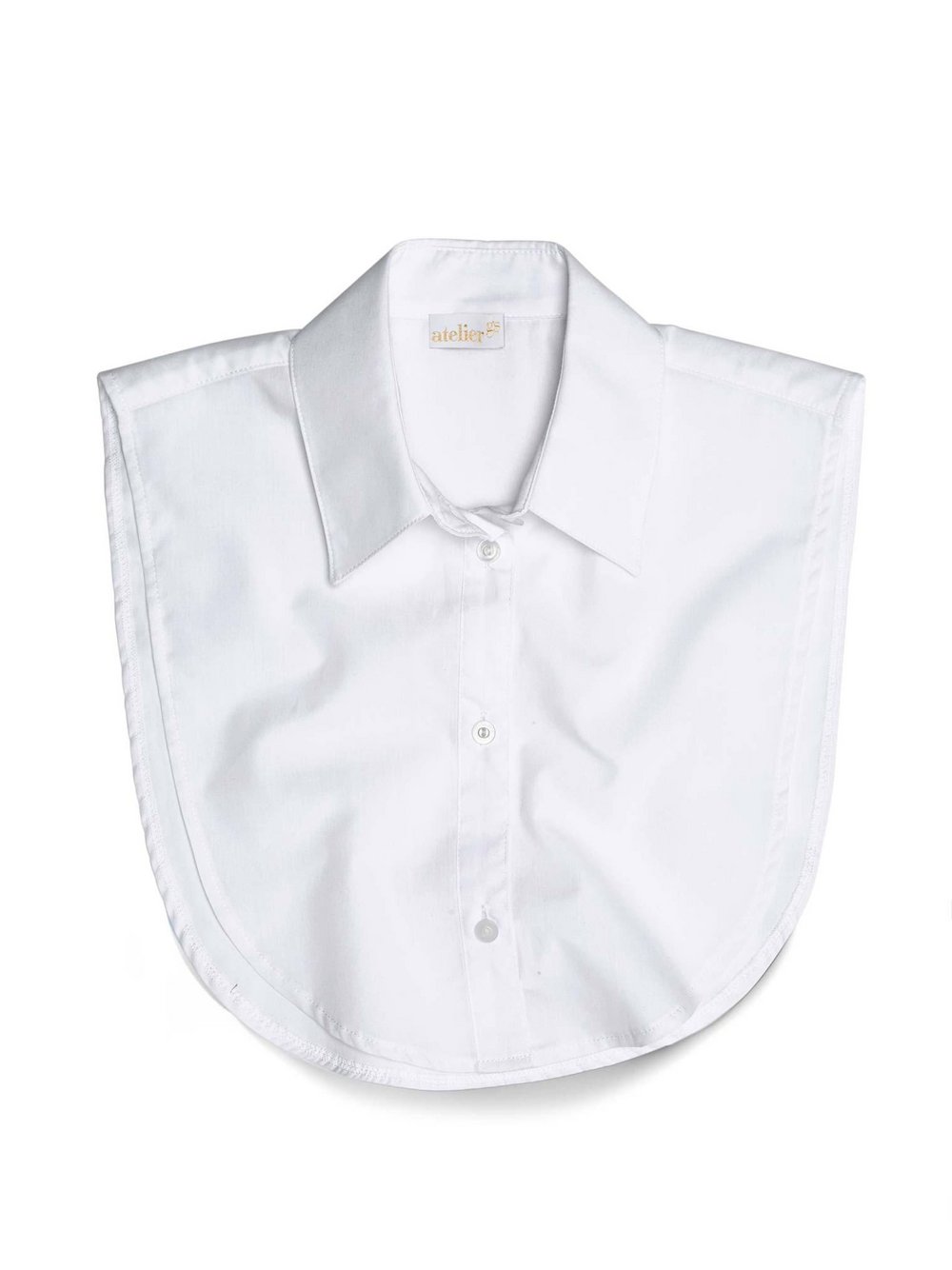 Goldner Blusenkragen Damen Baumwolle weiß, 52