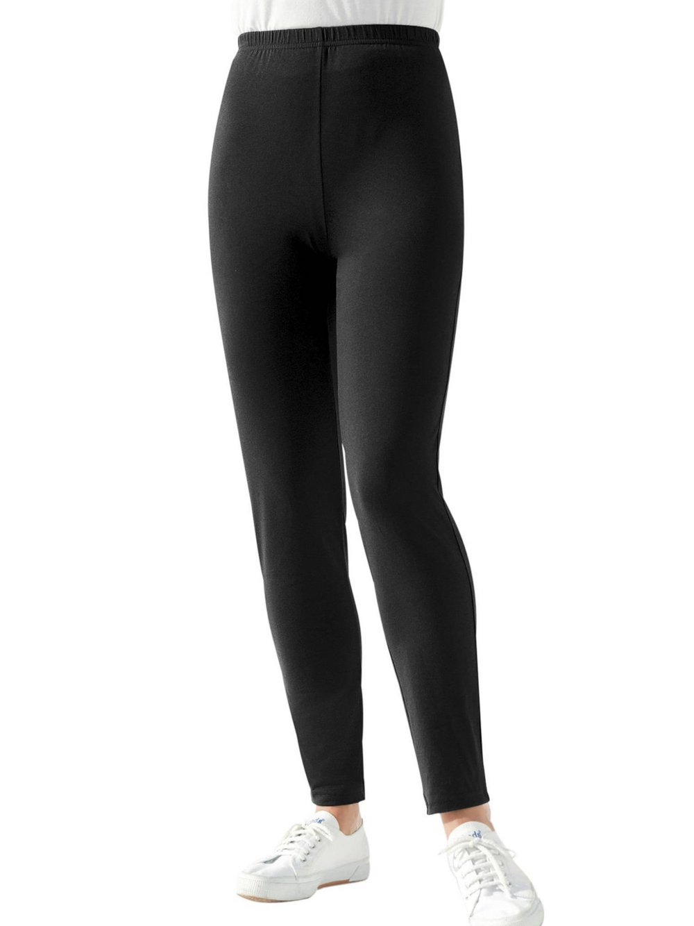 Thumbnail - Goldner Leggings Damen Baumwolle schwarz, 44