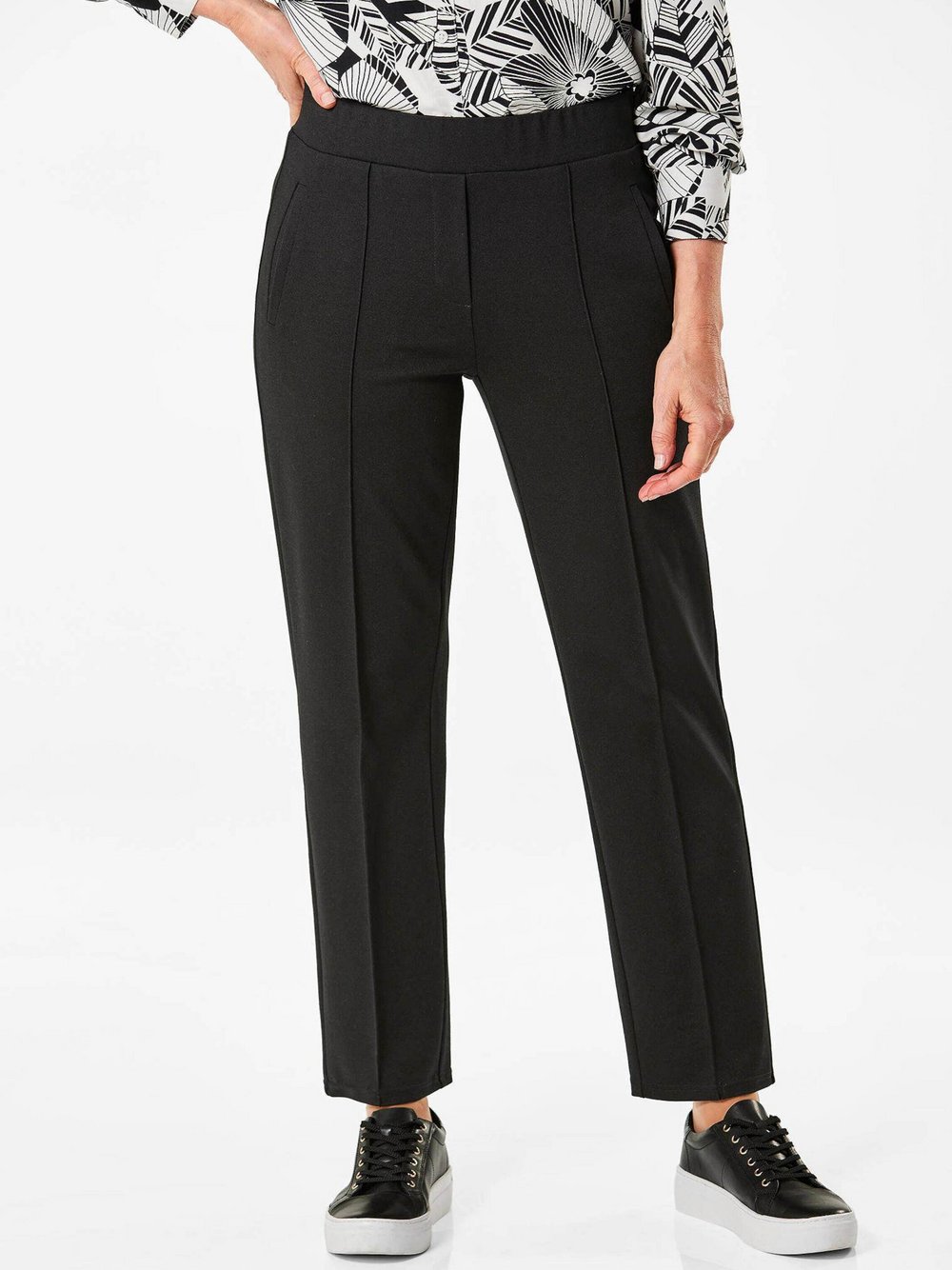 Goldner Schlupfhose Damen Polyamid schwarz, 38