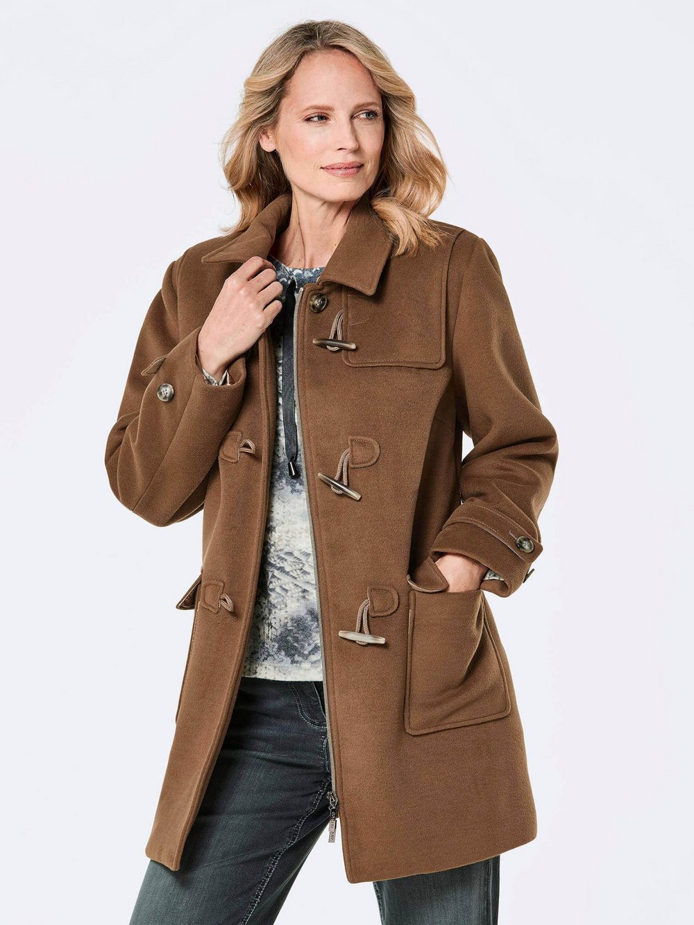 Goldner Dufflecoat Damen braun, 40