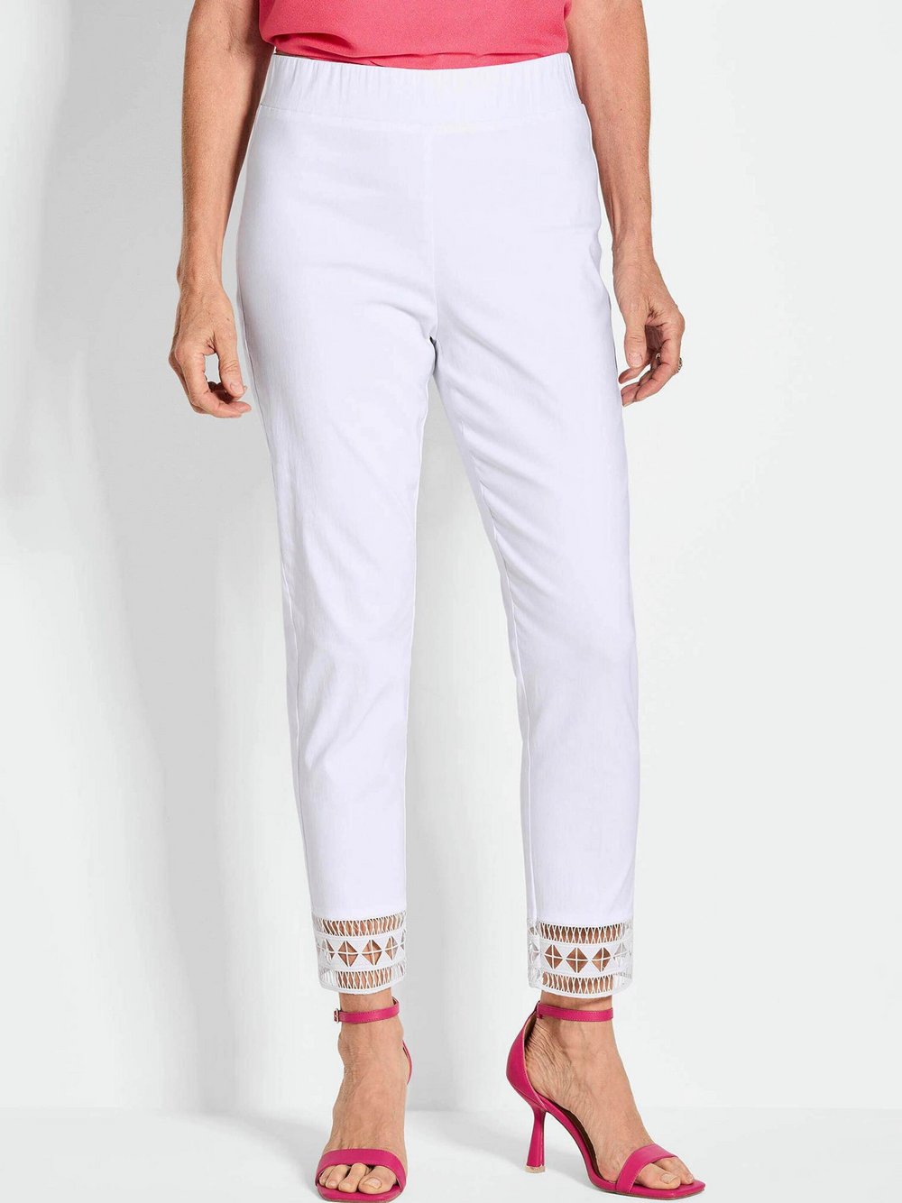 Goldner Schlupfhose Damen Polyamid weiß, 40