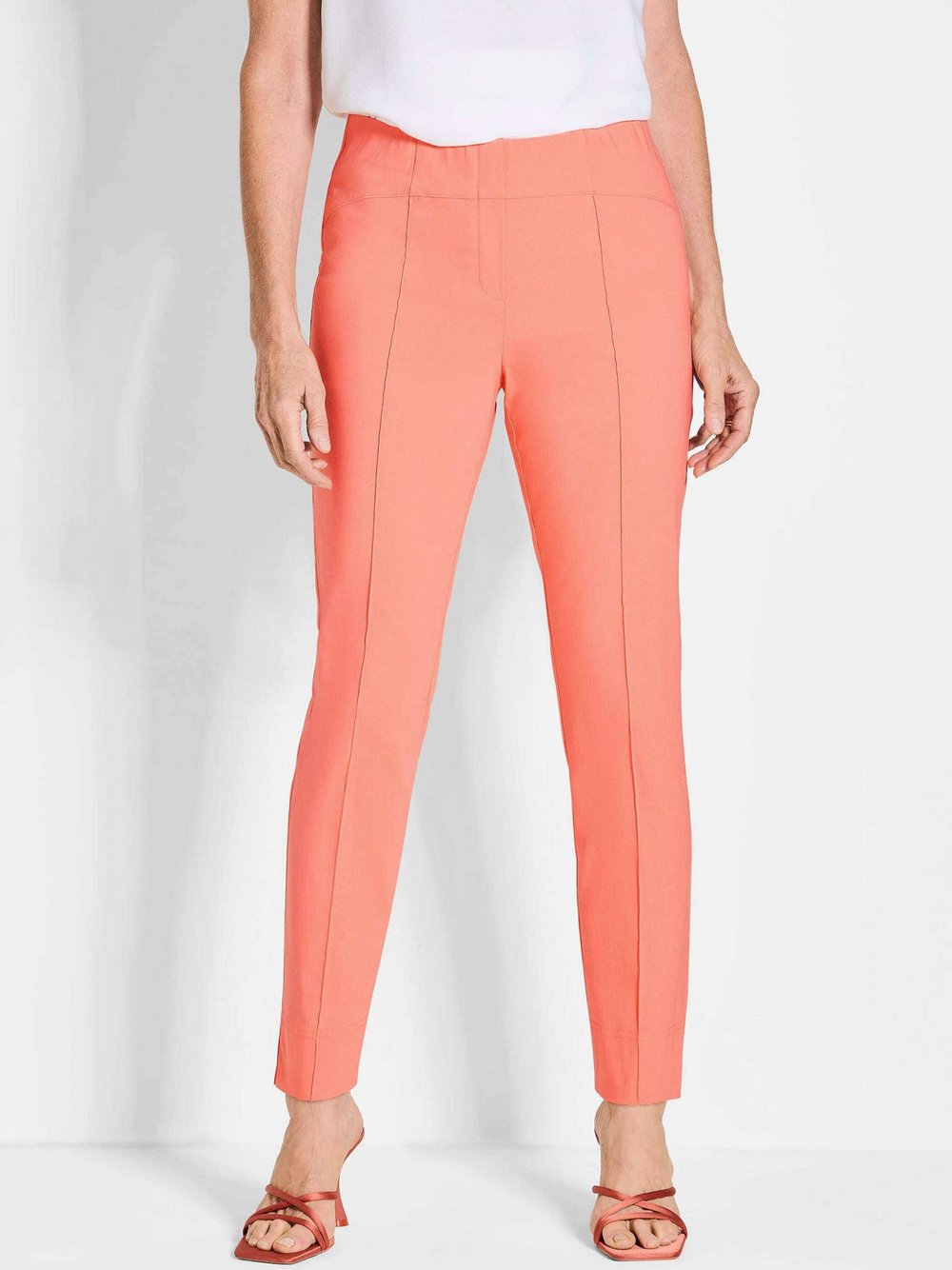 Goldner Schlupfhose Damen Polyamid orange, 46